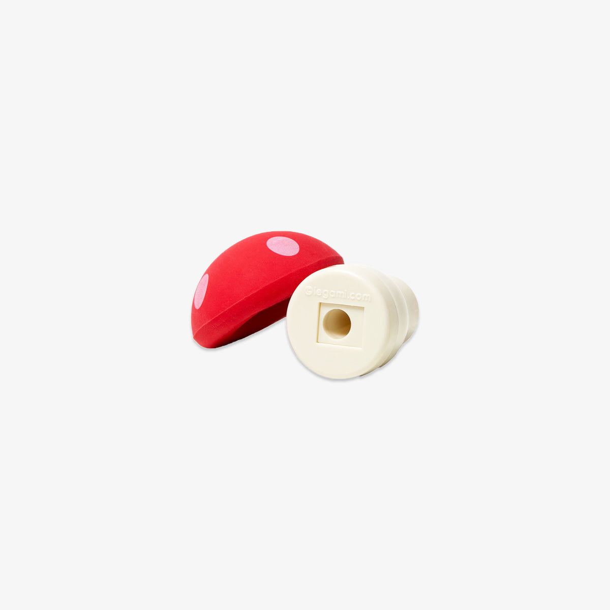 LEGAMI PENCIL SHARPENER & ERASER  // MUSHROOM