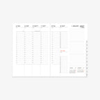 KALENDER SEP 2026 - DEC 2027 A5 // BLÅ GRADIENT