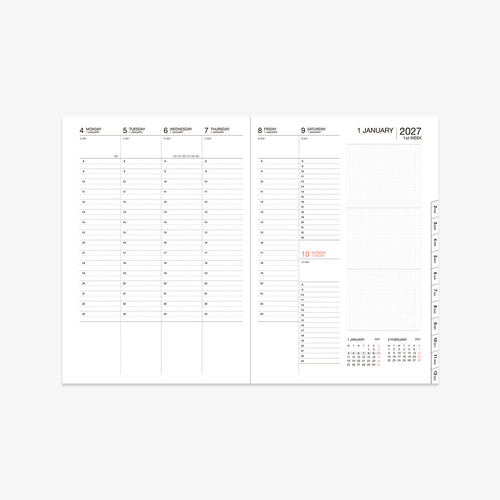 CALENDAR SEP 2026 - DEC 2027 A5 // STORAGE.IT BLACK