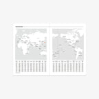 KALENDER SEP 2026 - DEC 2027 A5 // BLÅ GRADIENT