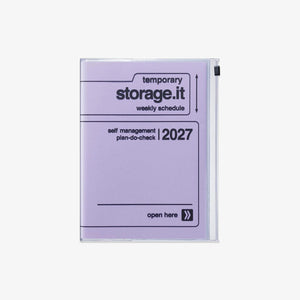 KALENDER SEP 2026 - DEC 2027 A5 // STORAGE.IT LAVENDEL