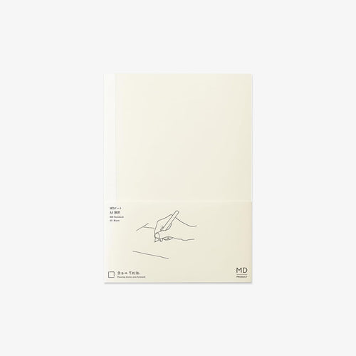Notebook with minimal design on a light beige background