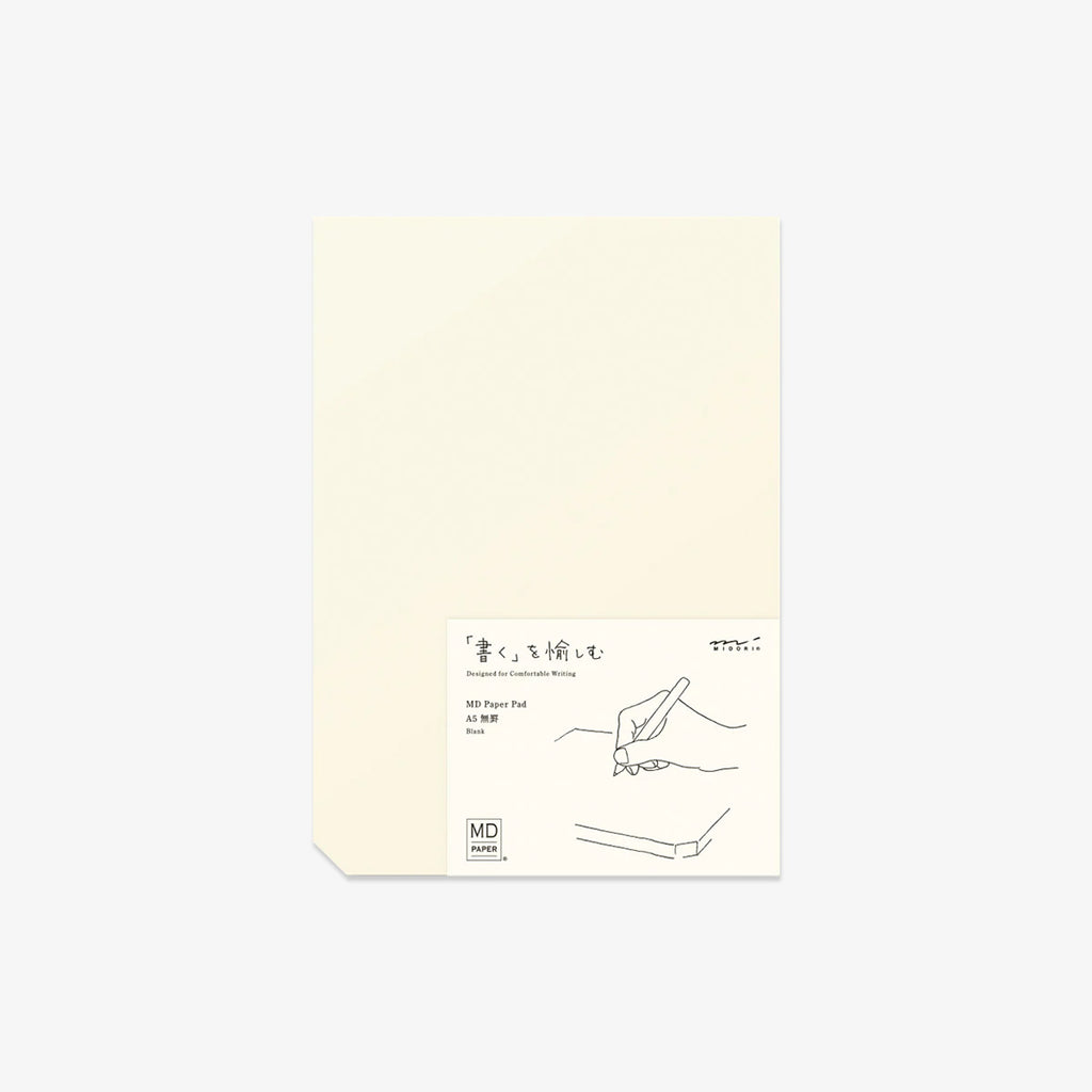 Notepad with minimalist design on a white background