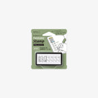 Paintable Stamp packaging with illustration