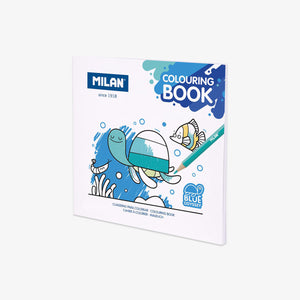Milan colouring book with sea-themed design on a white background