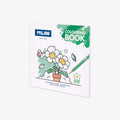 Milan colouring book with a flower illustration on a white background