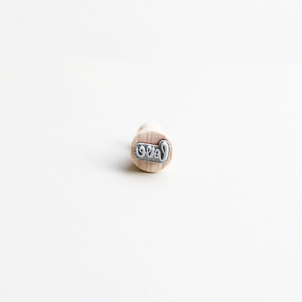 MINI RUBBER STAMP // LOVE