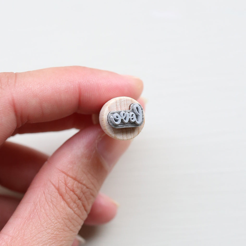 MINI RUBBER STAMP // LOVE