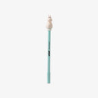 Light blue pen with Moomin on a white background