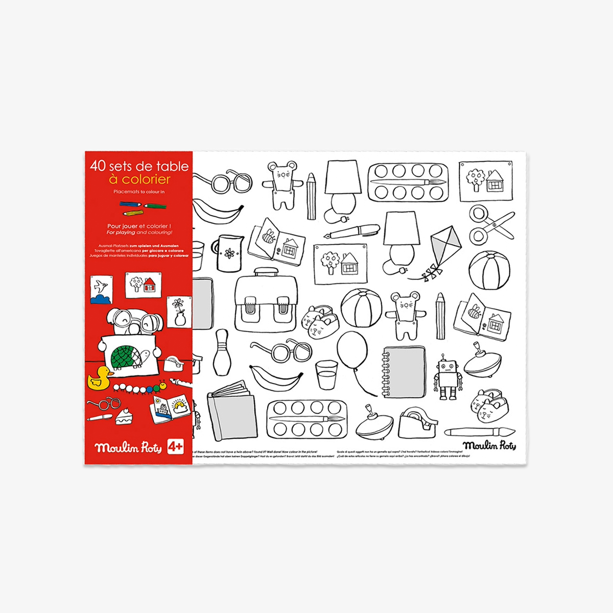 COLOURING TABLE MATS