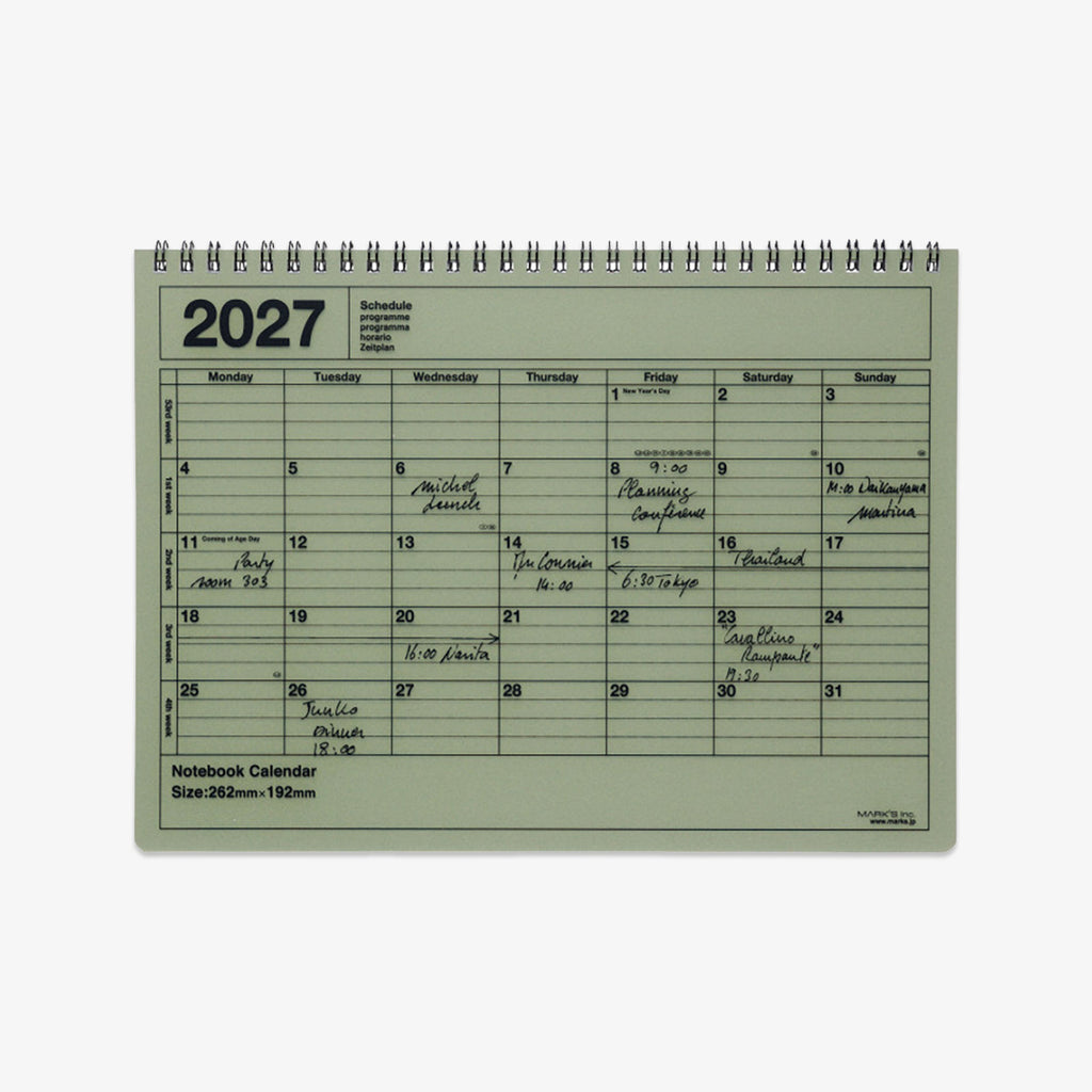 SPIRALKALENDER 2027 M // KHAKI