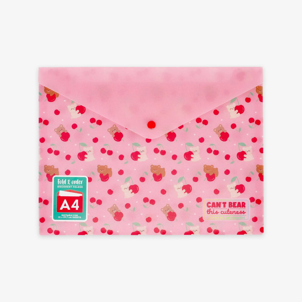 DOCUMENT FOLDER A4 // TEDDY CHERRY