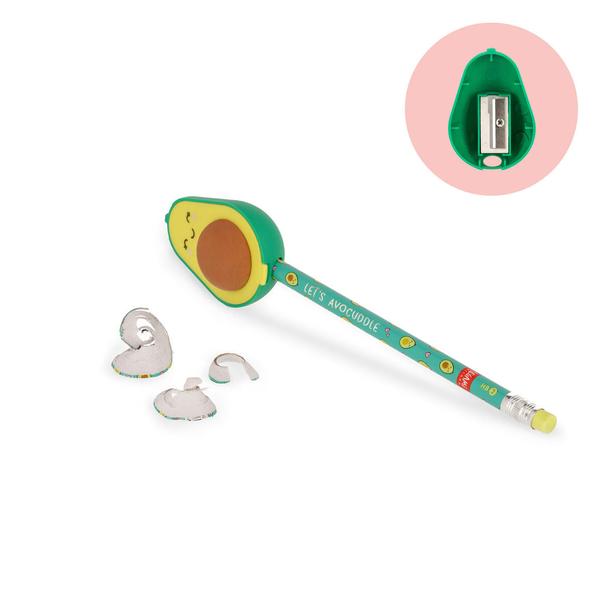 LEGAMI PENCIL SHARPENER & ERASER // AVOCADO