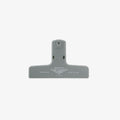 Gray binding clamp on a white background