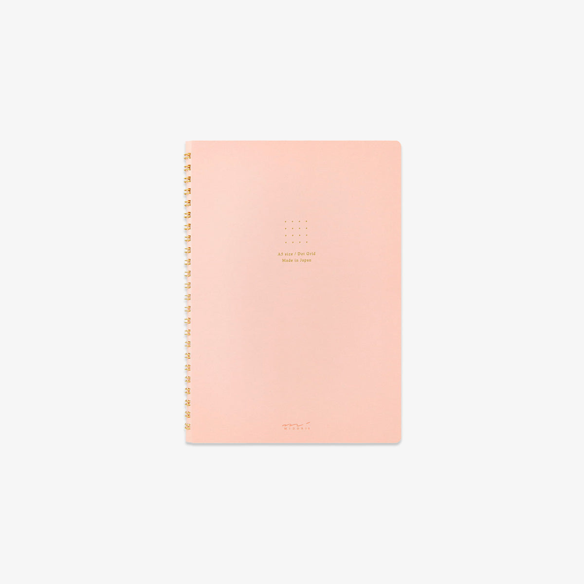 A5 RING NOTEBOOK W. DOT GRID // PINK