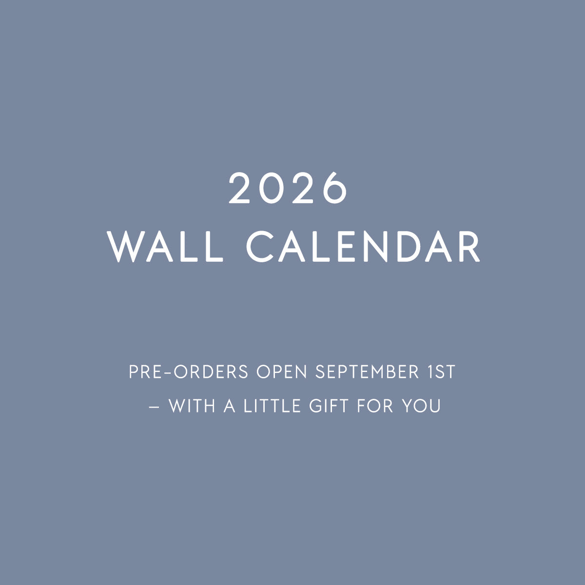 WALL CALENDAR 2026