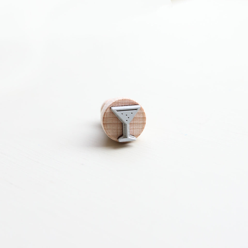 RUBBER STAMP // COCKTAIL GLASS