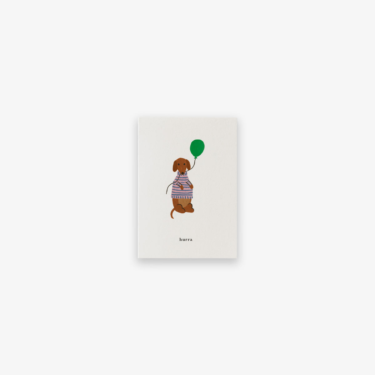 SMALL GREETING CARD // HUND (DANISH)