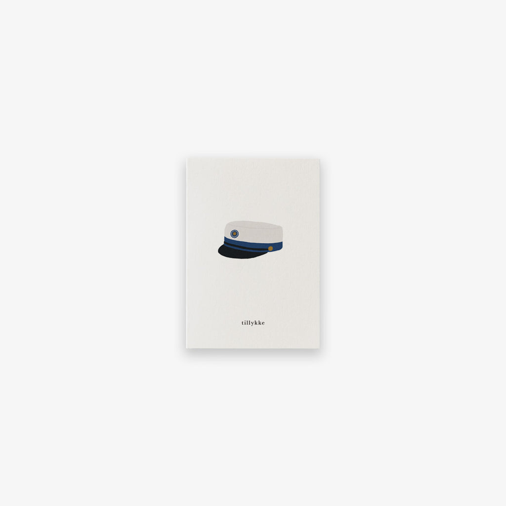 SMALL GREETING CARD // STUDENT (BLÅ) (DANISH)
