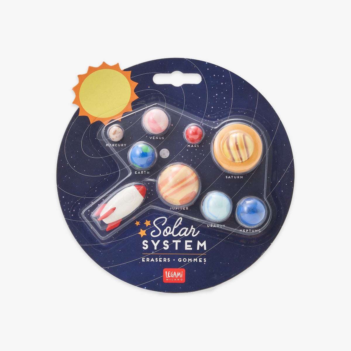 SOLAR SYSTEM ERASERS // SET OF 9