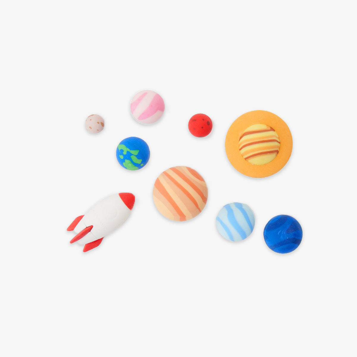 SOLAR SYSTEM ERASERS // SET OF 9