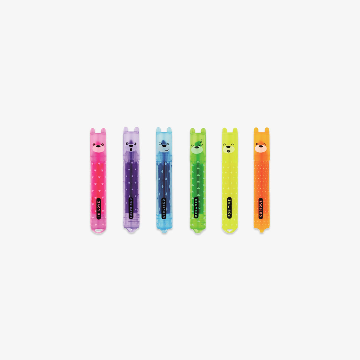 TEDDY'S MOOD MINI HIGHLIGHTERS // SET OF 6