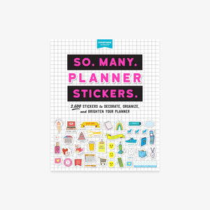 KLISTERMÆRKEBOG // SO. MANY. PLANNER STICKERS.
