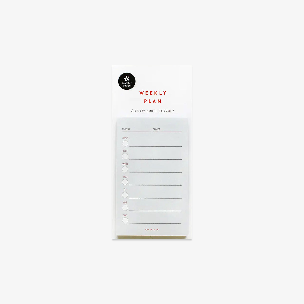 STICKY PLANNER NOTESBLOK // UGENTLIG PLAN
