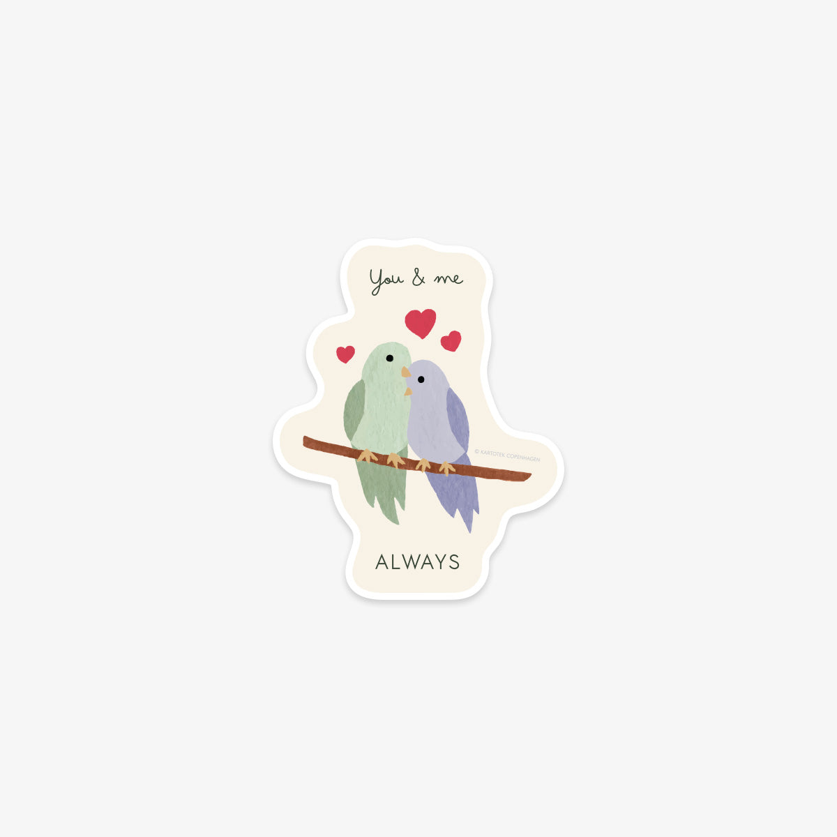VINYL STICKER // LOVEBIRDS
