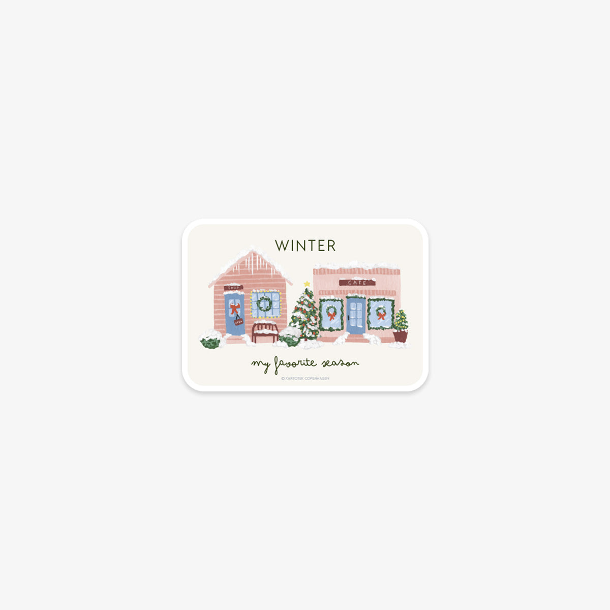 VINYL STICKER // WINTER STREET