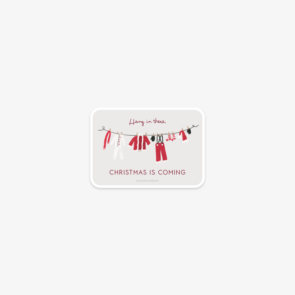 VINYL STICKER // SANTA CLOTHES