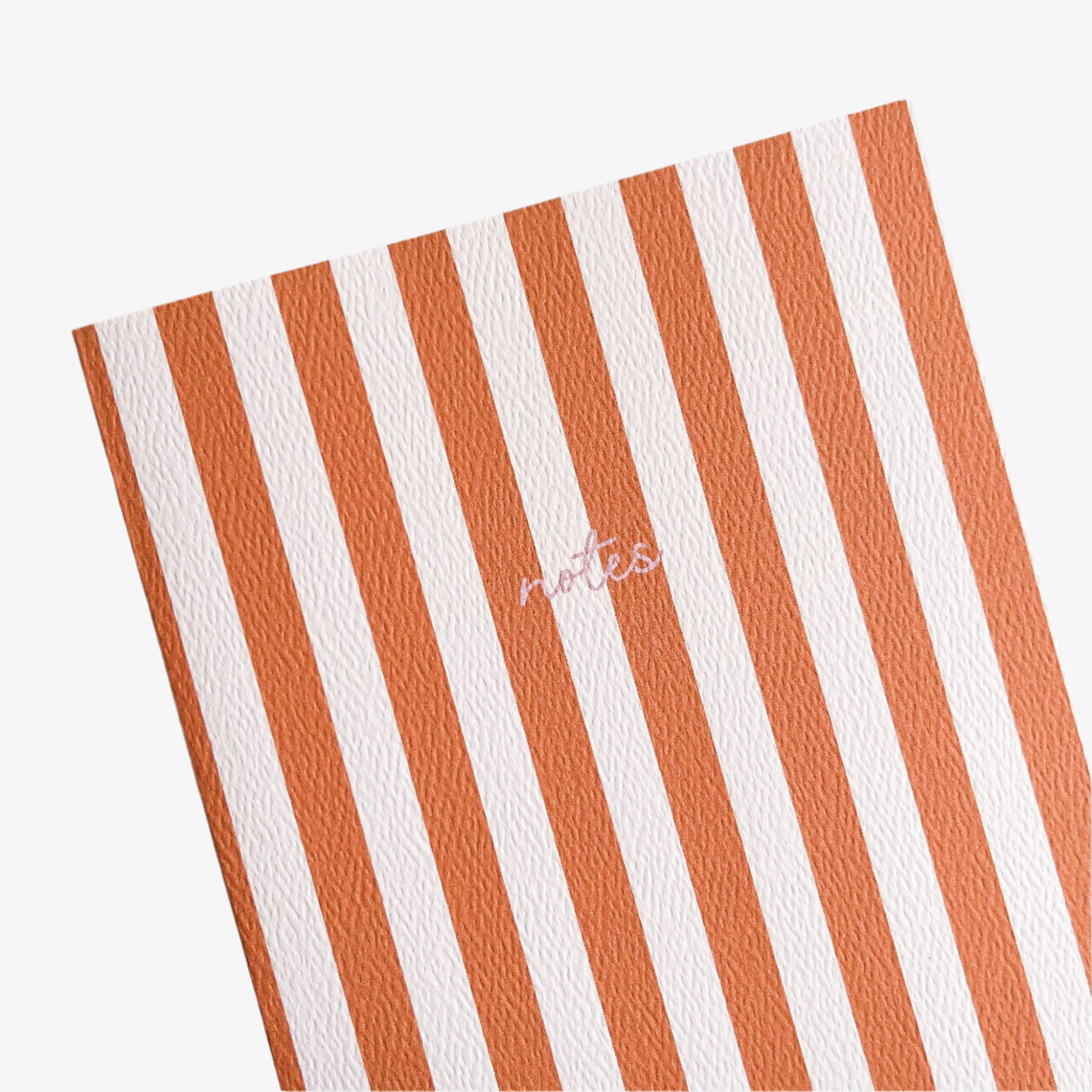 STRIPED NOTEBOOK A5 // ORANGE