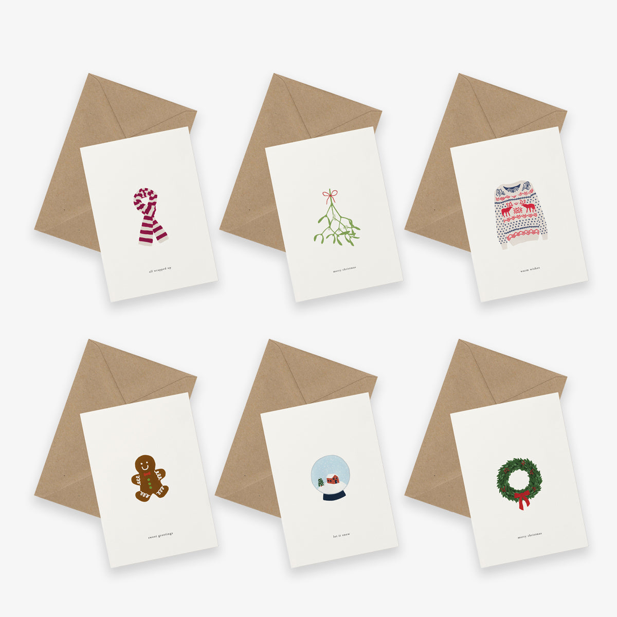 GREETING CARD SET OF 6 // CHRISTMAS