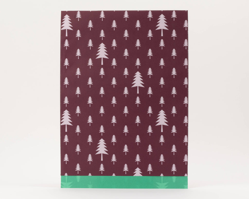 GIFT BAG XXL // RED WINE FIR TREE