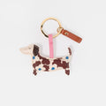 KEY RING // FLORAL SAUSAGE DOG