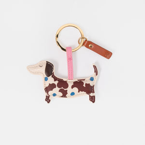 KEY RING // FLORAL SAUSAGE DOG