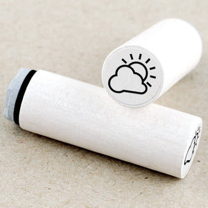 MINI RUBBER STAMP // PARTLY CLOUDED