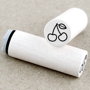MINI RUBBER STAMP // CHERRIES