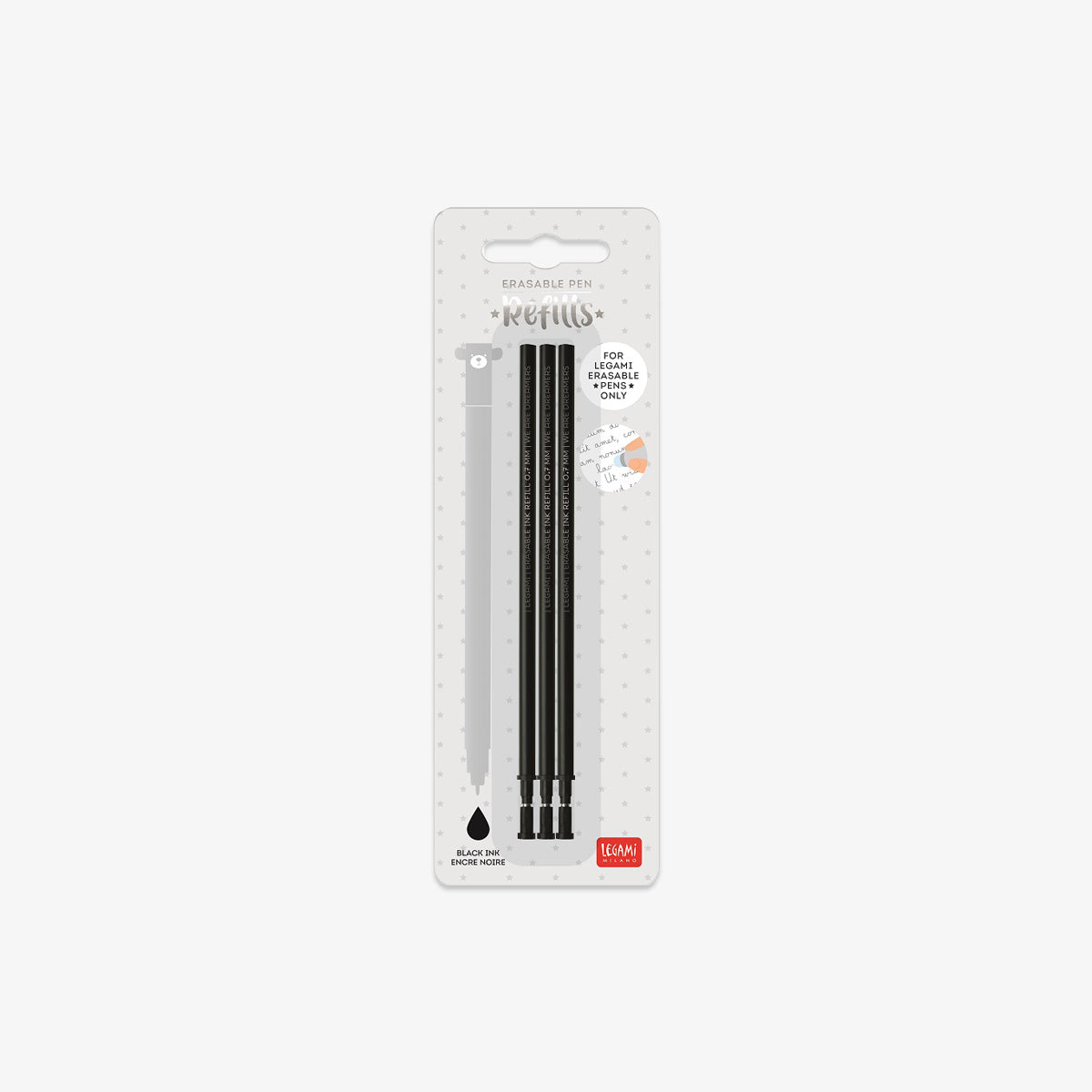 INK REFILLS FOR ERASABLE GEL PENS // BLACK