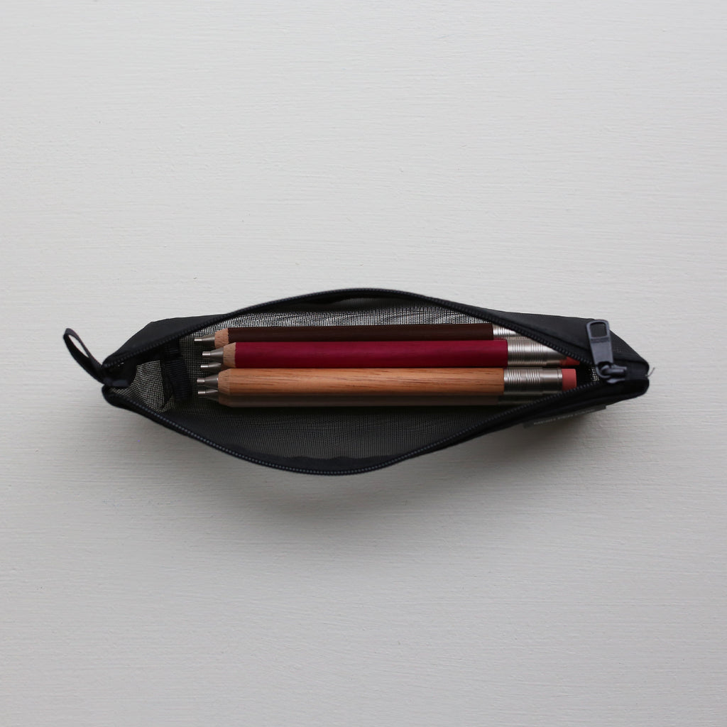 MESH MINI PEN POUCH // BLACK
