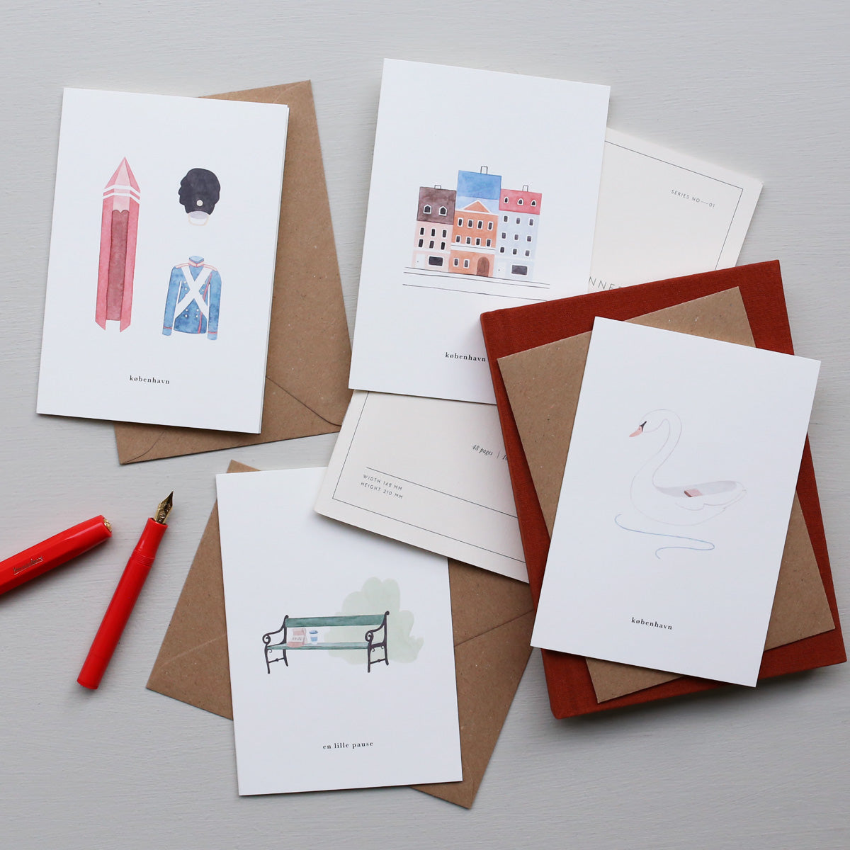 GREETING CARD // SVANEBÅD (DANISH)