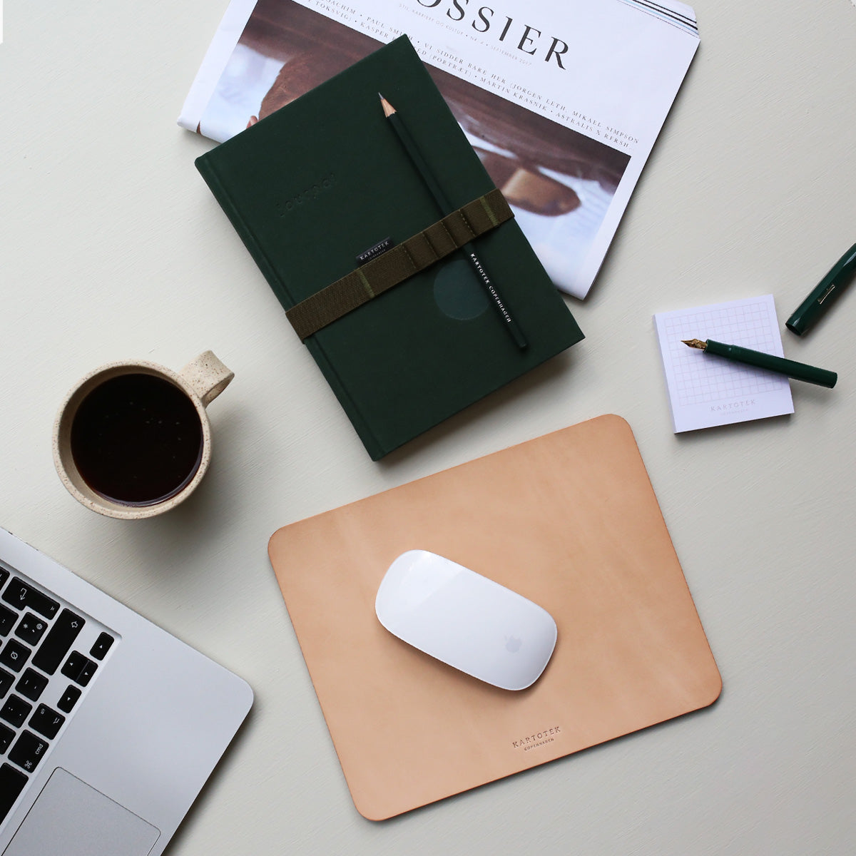 LEATHER MOUSE PAD // NATURAL