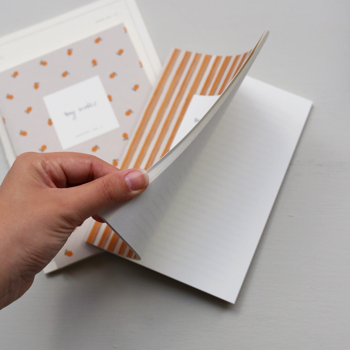 MINI NOTEBOOK // YELLOW STRIPES