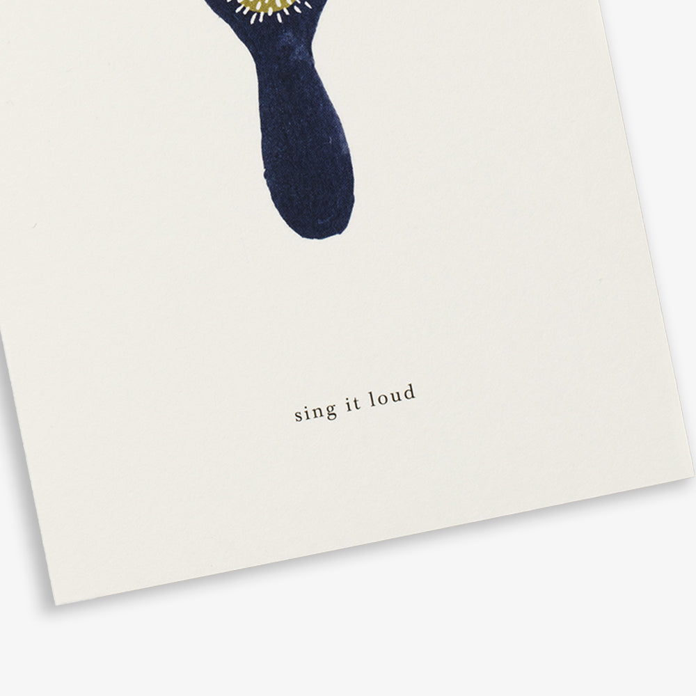 GREETING CARD // HAIR BRUSH