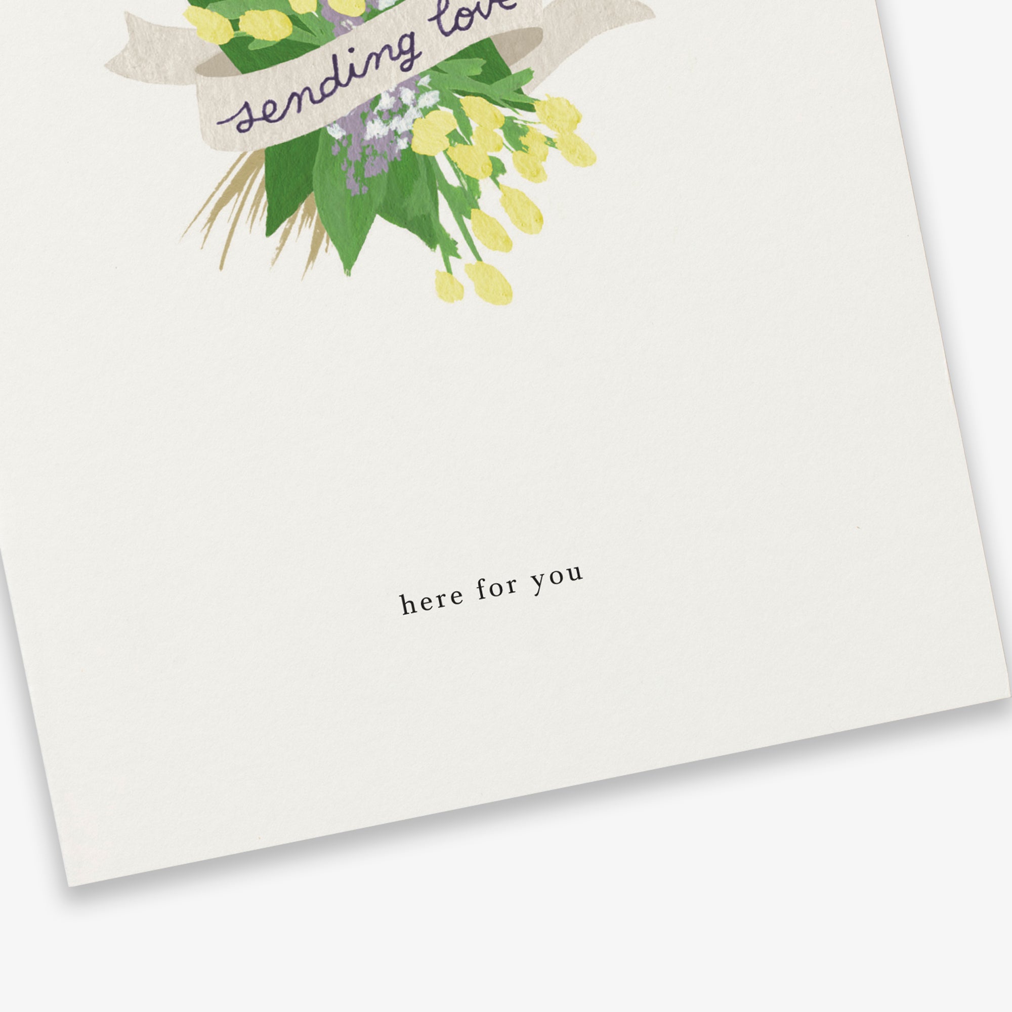 GREETING CARD // SYMPATHY FLOWERS