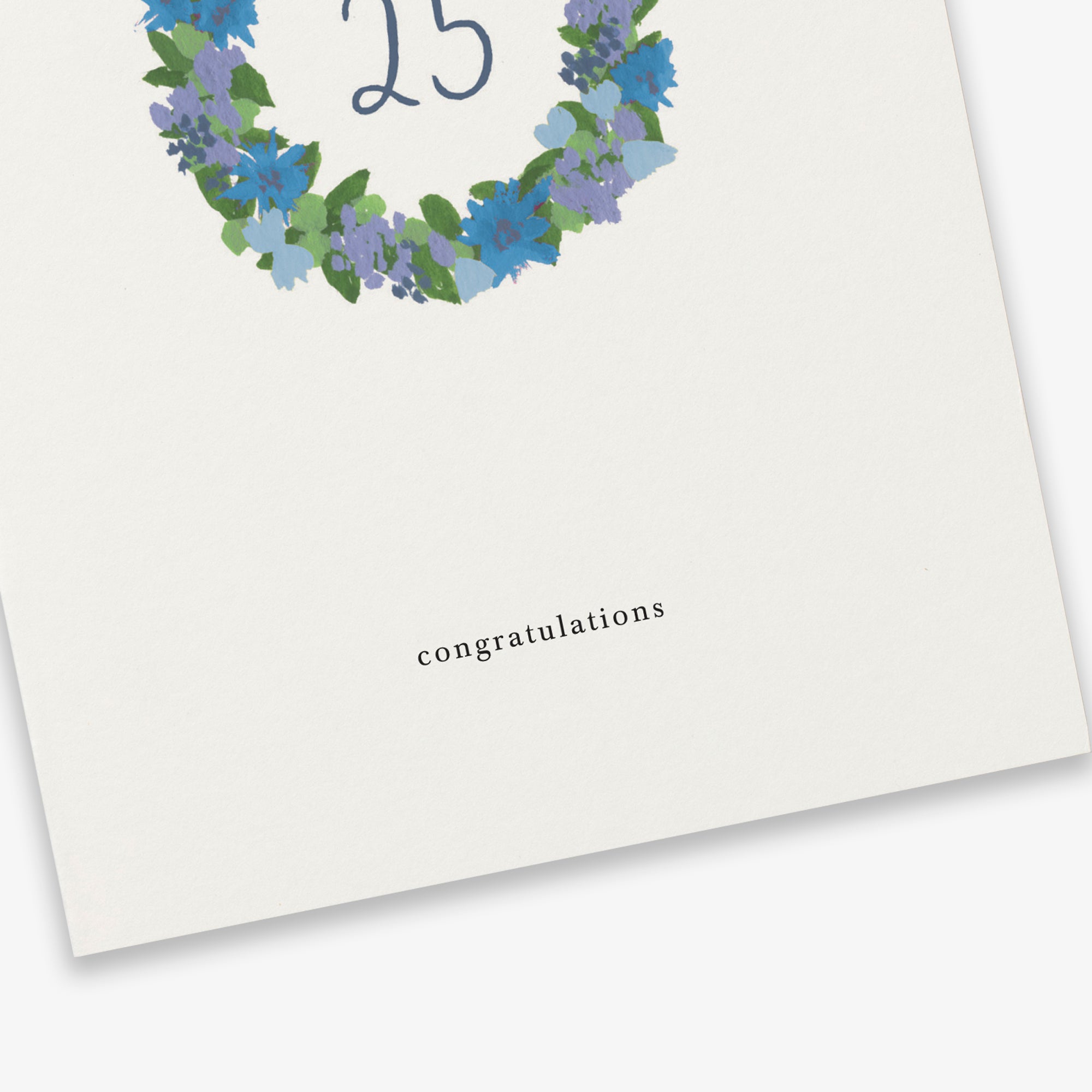 GREETING CARD // ANNIVERSARY WREATH 25