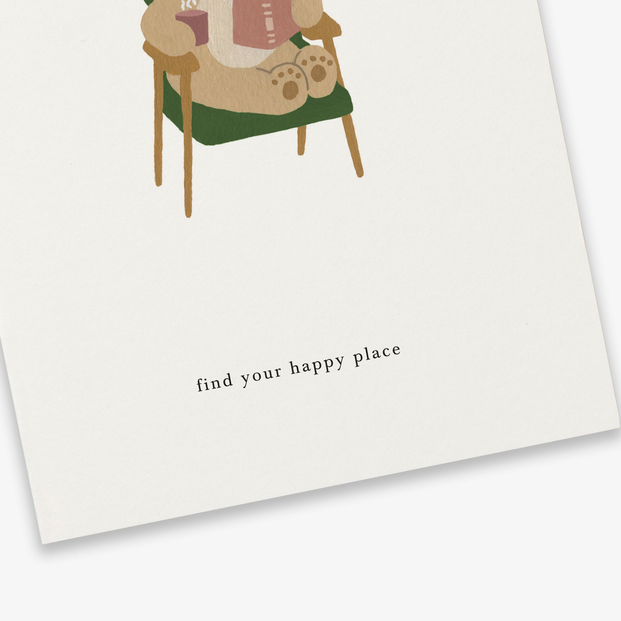 GREETING CARD // READING BEAR