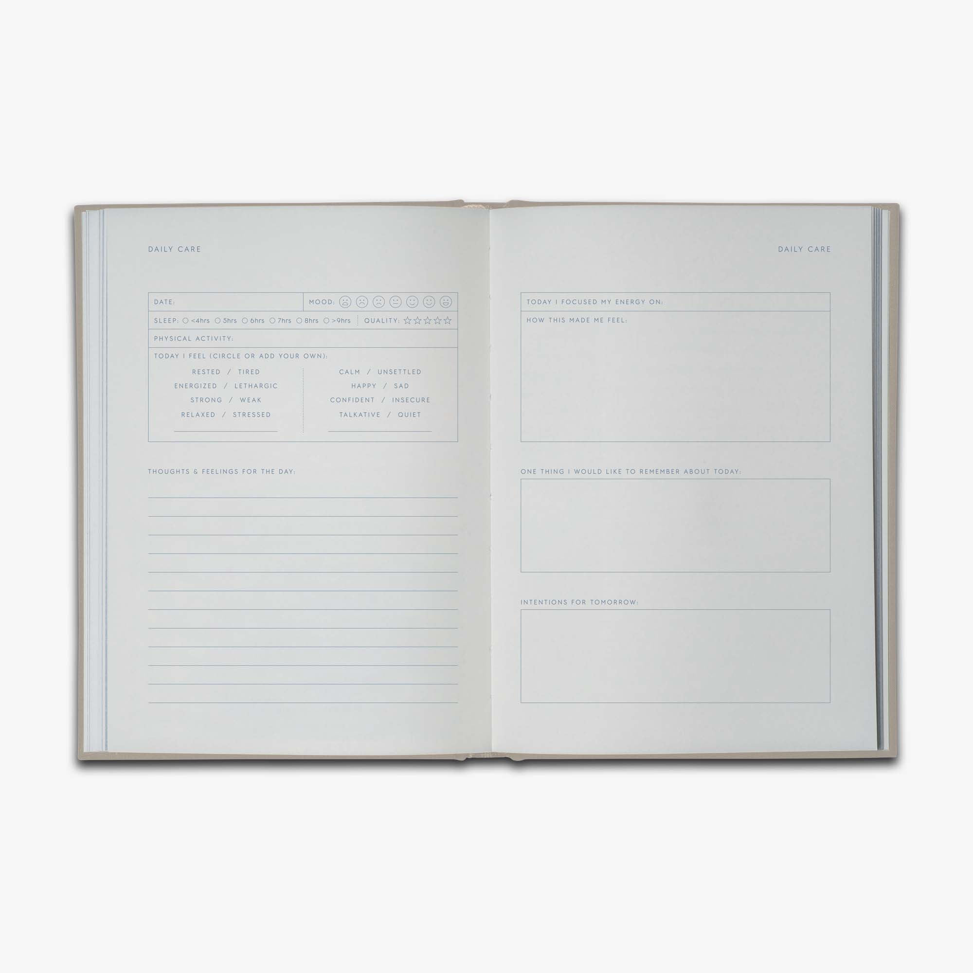 CARE JOURNAL // OMSORGSDAGBOG (ENGELSK)