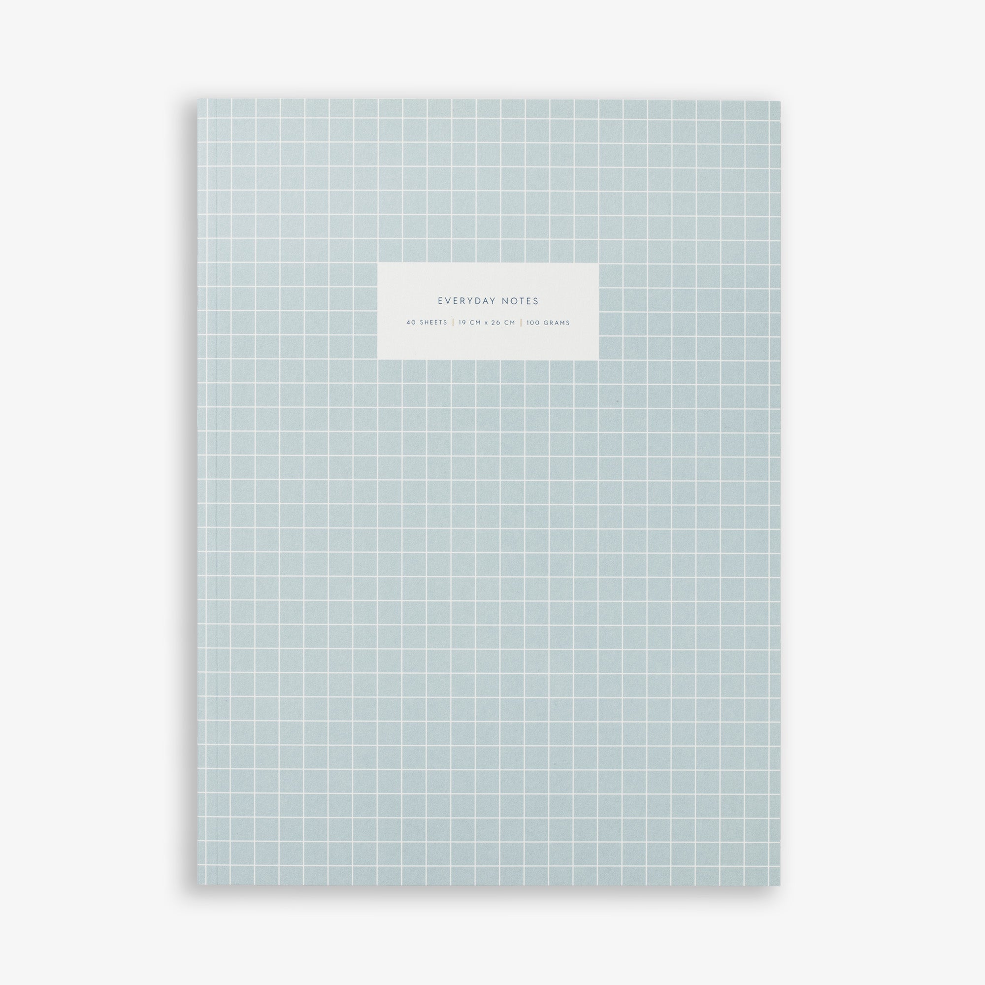 CHECK LARGE NOTEBOOK // LIGHT BLUE