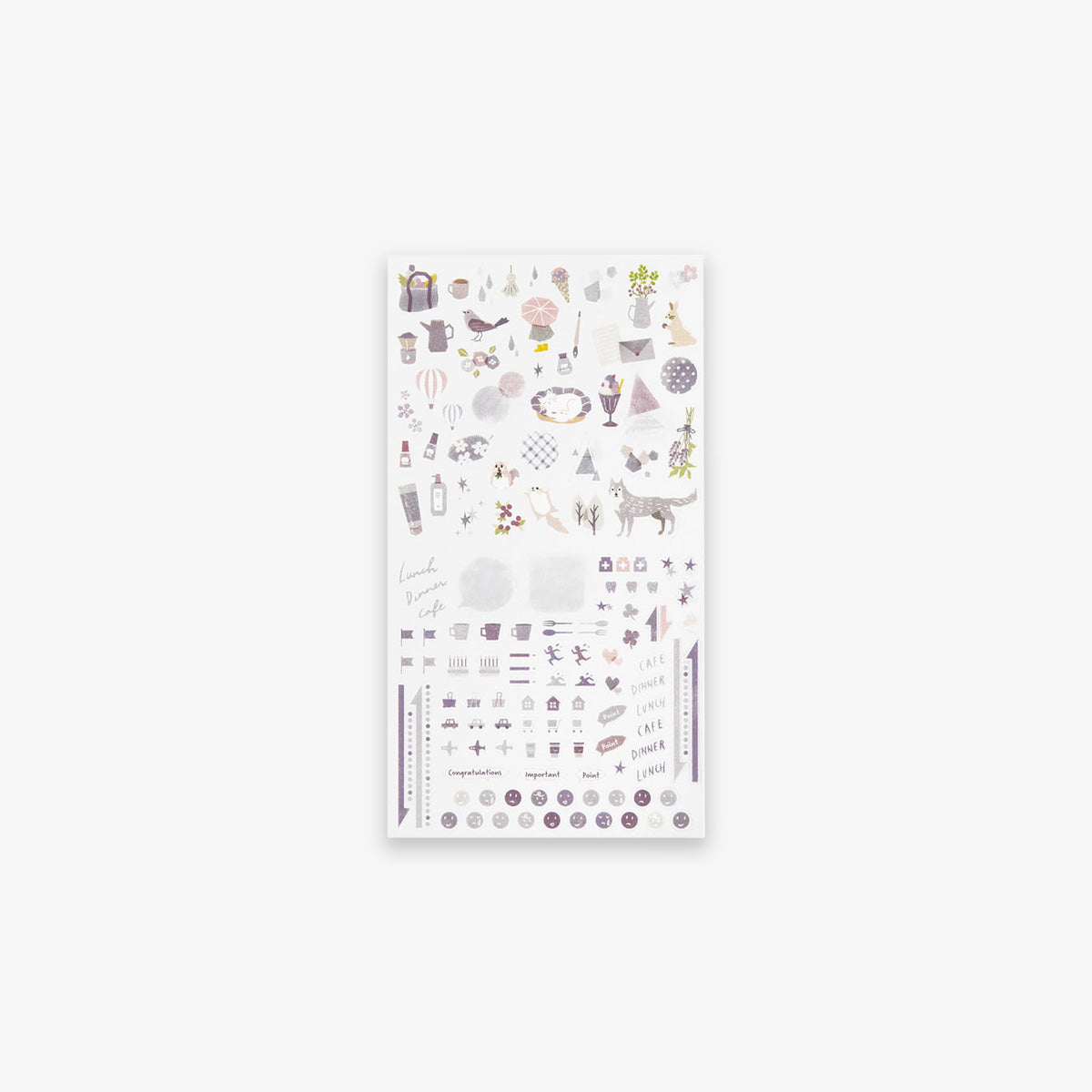 DIARY STICKERS // COLOR LAVENDER